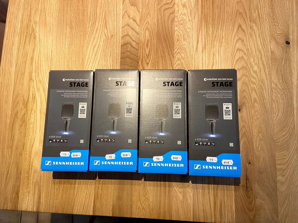 4 Microphones Sennheiser e609 pour amplis (NEUF!!!) (Neu und ...