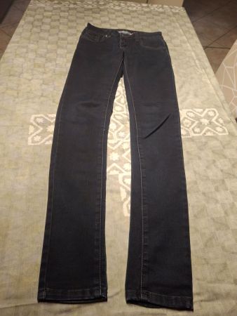 Pantalon jeans noir 98% coton taille S marque Toxik3