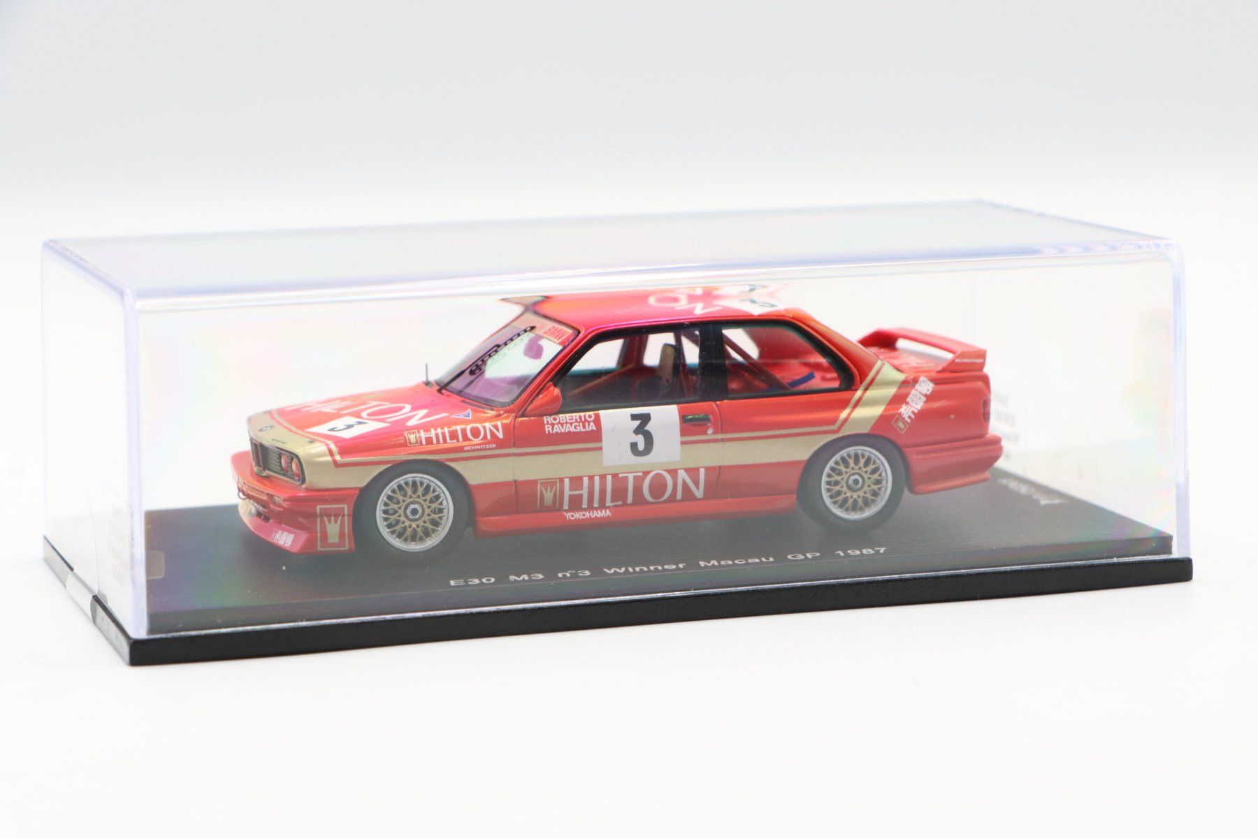 BMW Modellini d'auto: BMW M3 E30 Winner Macau GP 1987 1:43 Spark – Nuovo e nell'imballaggio originale da Bühl b.Aarberg venduto da modelldiecast 5