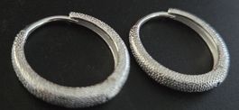 Boucles d'oreilles plaqué argent 925  dia.1,5 cm ,Splendides