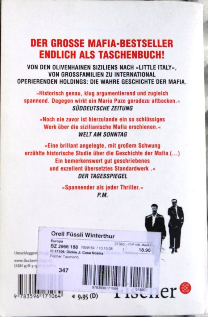 Libri: Cosa Nostra - J. Dickie – Usato da Widen venduto da LokiStar 1