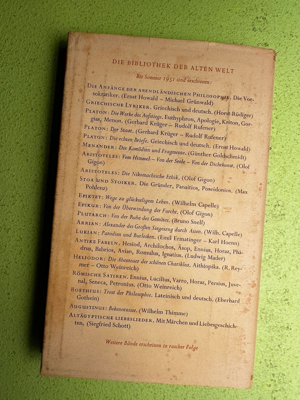 Bücher: Aristainetos: Erotische Briefe – Gebraucht aus Zürich von allp 7