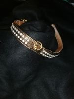 Hundehalsband Glitzer Strass Roségold,