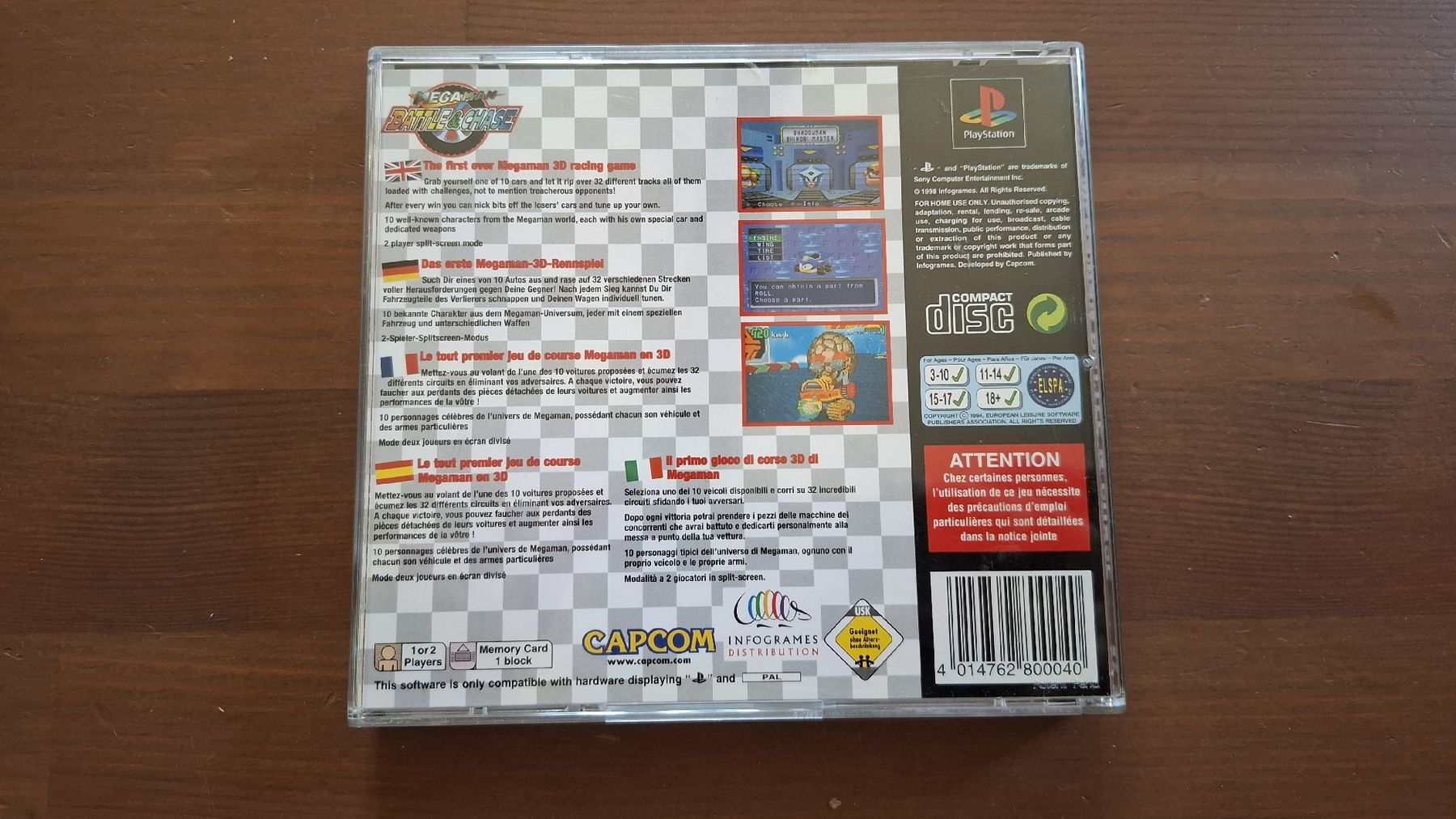 Giochi: Mega Man Battle & Chase PS1 - Jeu Rare, POST OFFERT – Usato da Fiaugères venduto da Fiaugeres1609 1