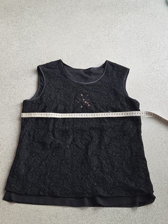 T-Shirt festlich, Gr. M/L schwarz