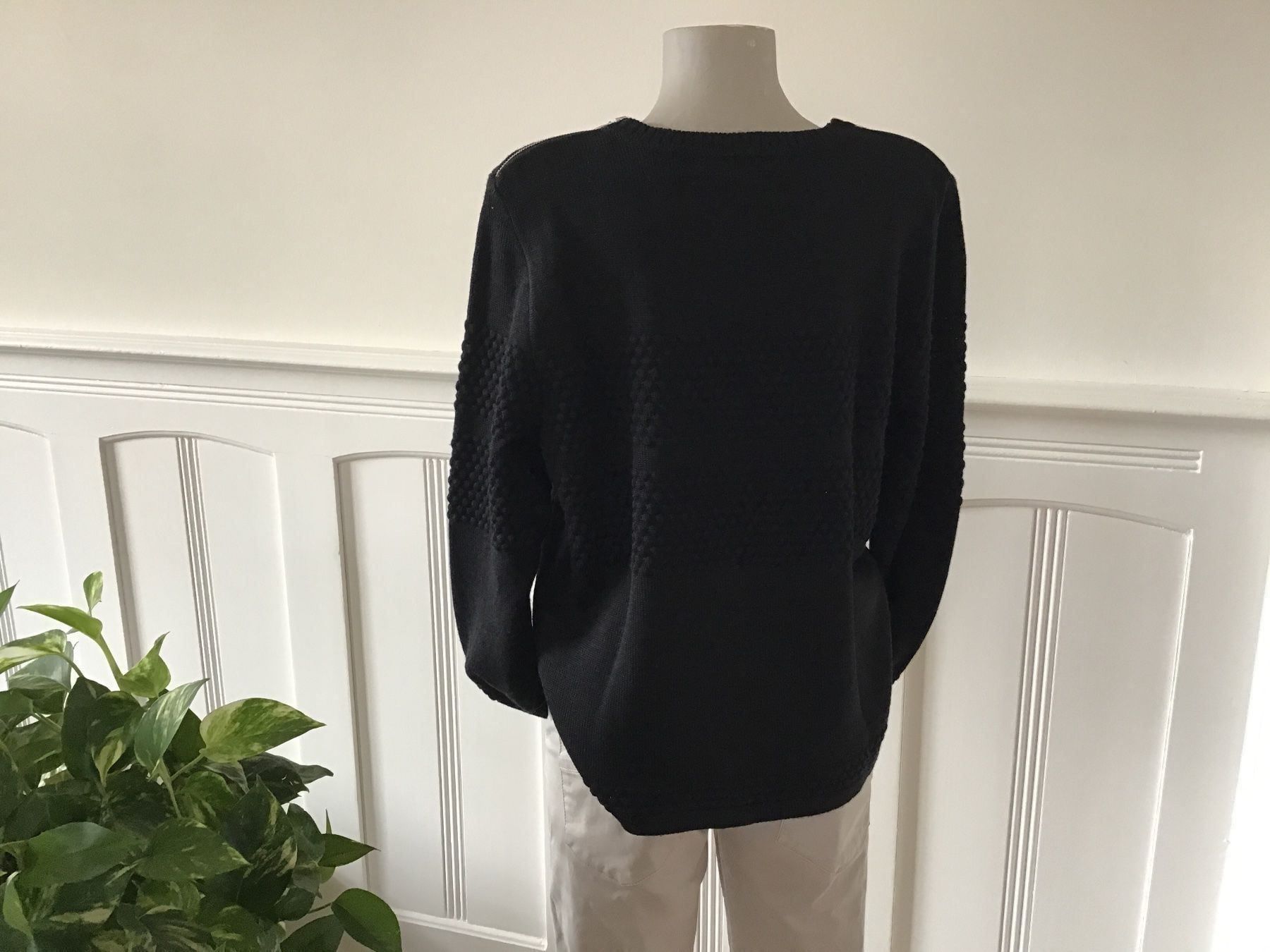 Lana: Schwarzer Merino–Pullover M/38 – Nuovo e nell'imballaggio originale da Zürich venduto da Balanca 2