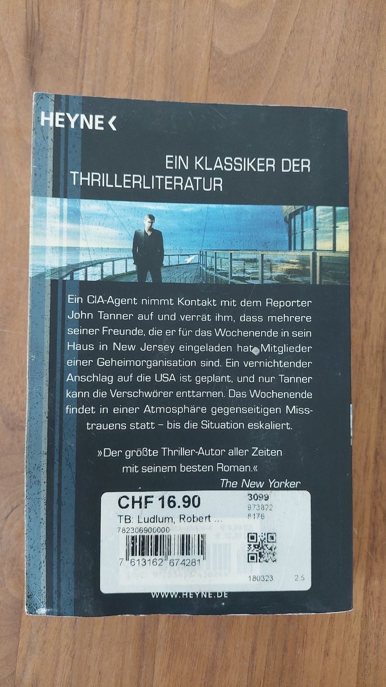 Libri: Das Osterman-Wochenende von Robert Ludlum – Usato da Detligen venduto da yvut 1