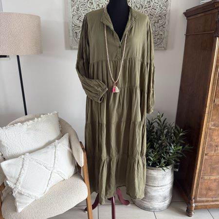 Ravens Saloner Maxi-Kleid Khaki M