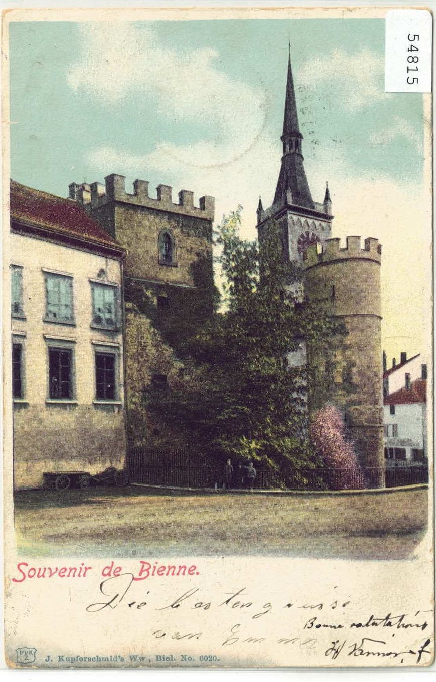 Cartoline postali: Souvenir de Bienne – Usato da Ettingen venduto da Kartenplanet