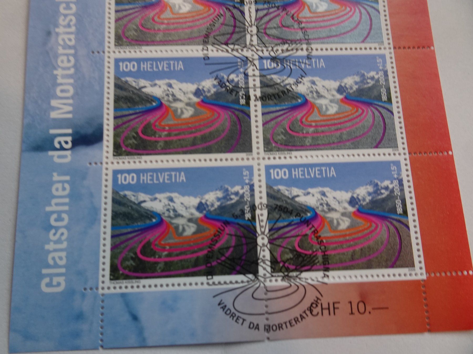 Alle Briefmarken: 2009, KLEINBOGEN MORTERATSCHGLETSCHER, POSTFRISCH – Neu (gemäss Beschreibung) aus Eschenbach SG von eDaisy 2