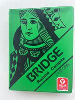 Bridge/Rommé/Canasta von AGM, 2x55 Karten in grünem Etui