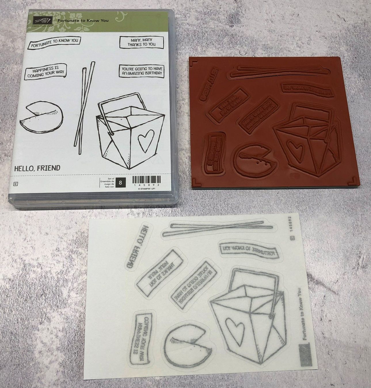 Stampin' up! Tampons: Fortunate to Know You - Stampin Up A – D'occasion à Neukirch (Egnach) par muolen