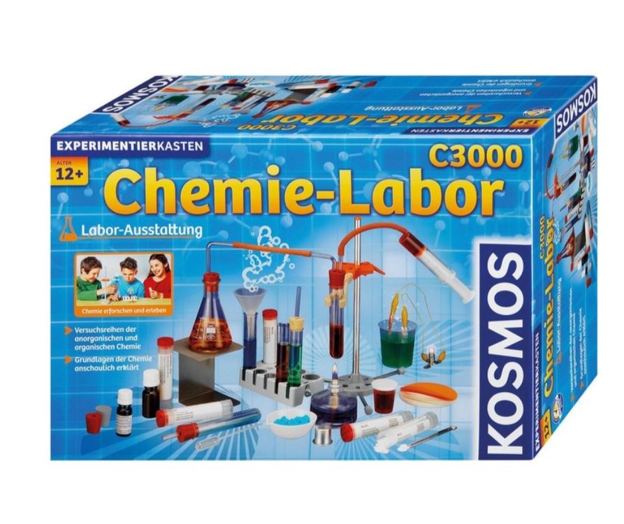 Kit De Experimentos Chemielabor C 1000 De Kosmos - Laboratorio Químico Para Niños De 10 A 14 Años