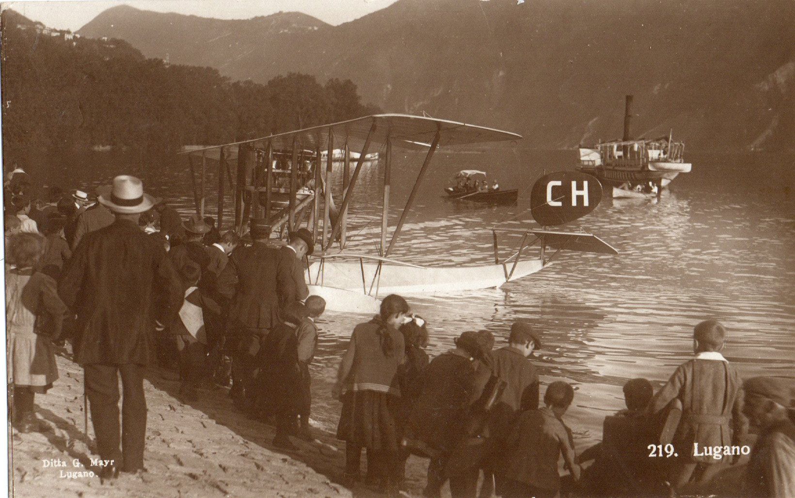 Cartoline postali: Lugano - Idrovolante – Nuovo (secondo la descrizione) da Melano venduto da pisonsdro