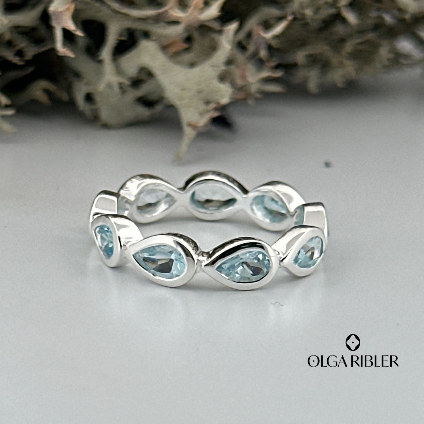 Olga Ribler Ringe: Silberring mit Aquamarin, Gr. 54 – Neu (gemäss Beschreibung) aus Luzern von MonikaS03