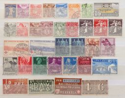 SUISSE: Des timbres oblitérés des années 1882 à 1945