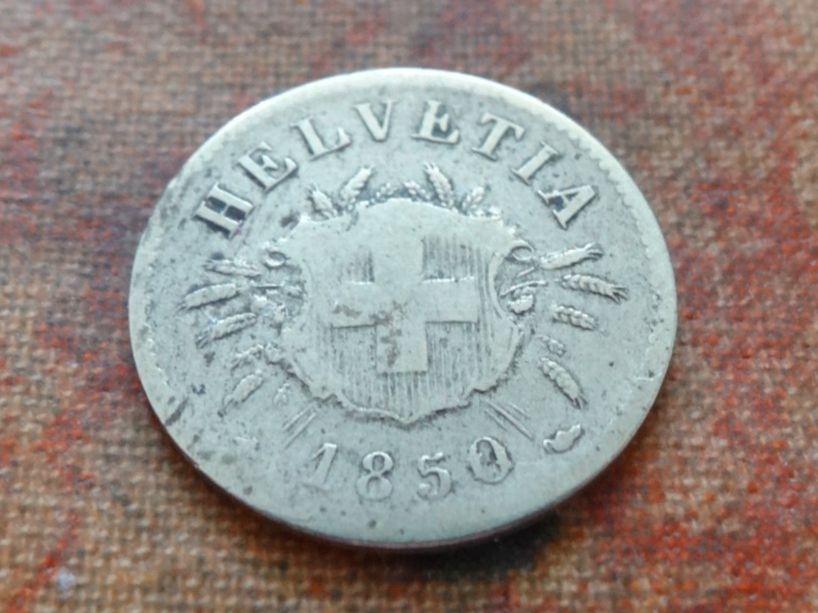Toutes les monnaies: 5 Rp. 1850  (B) – D'occasion à Romanel-sur-Lausanne par Swift13
