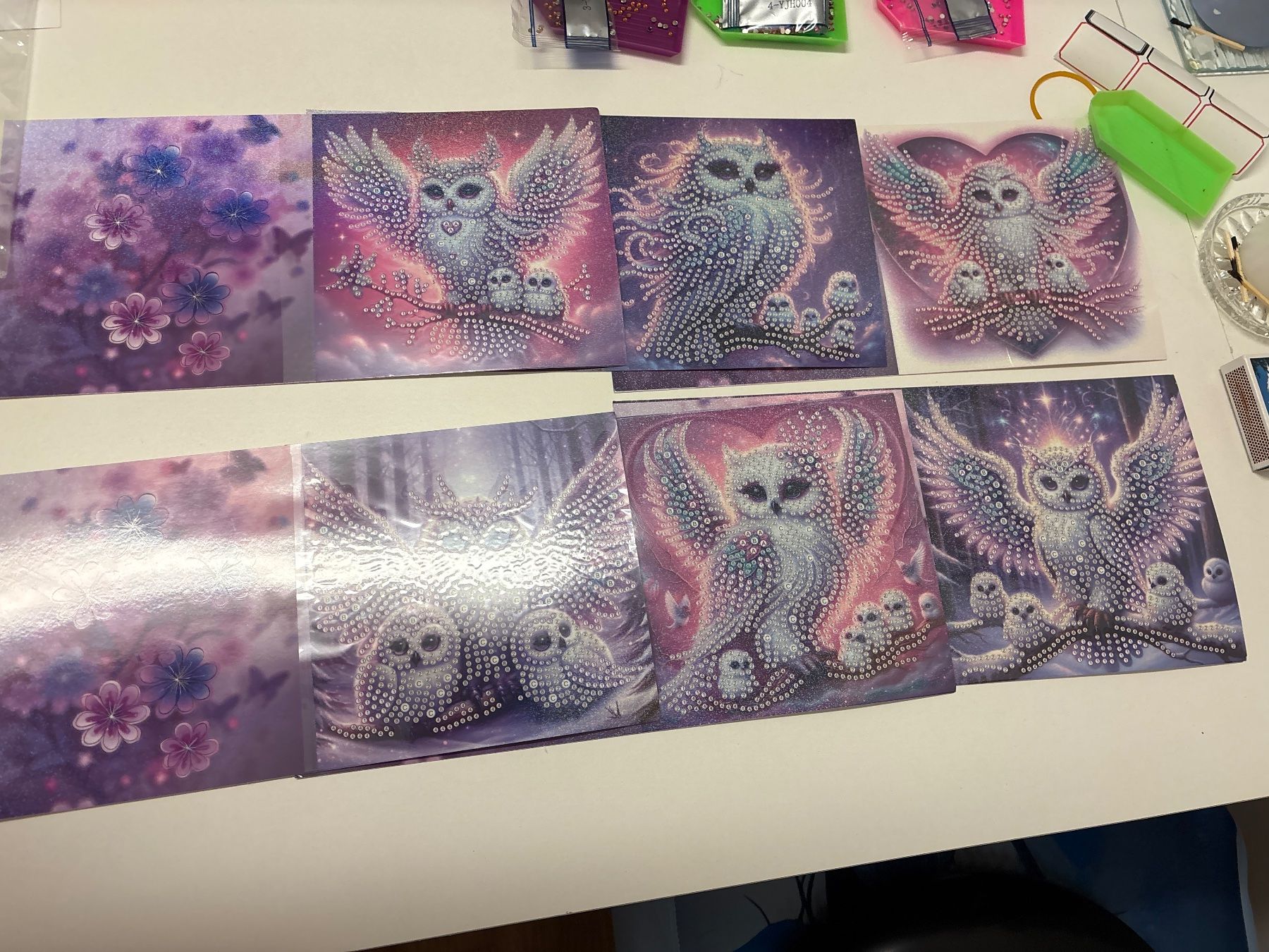 Bastelsets: Diamond Paiting Karten Eule 🦉 – Neu (gemäss Beschreibung) aus Amriswil von SCHLOSSGEISTLI