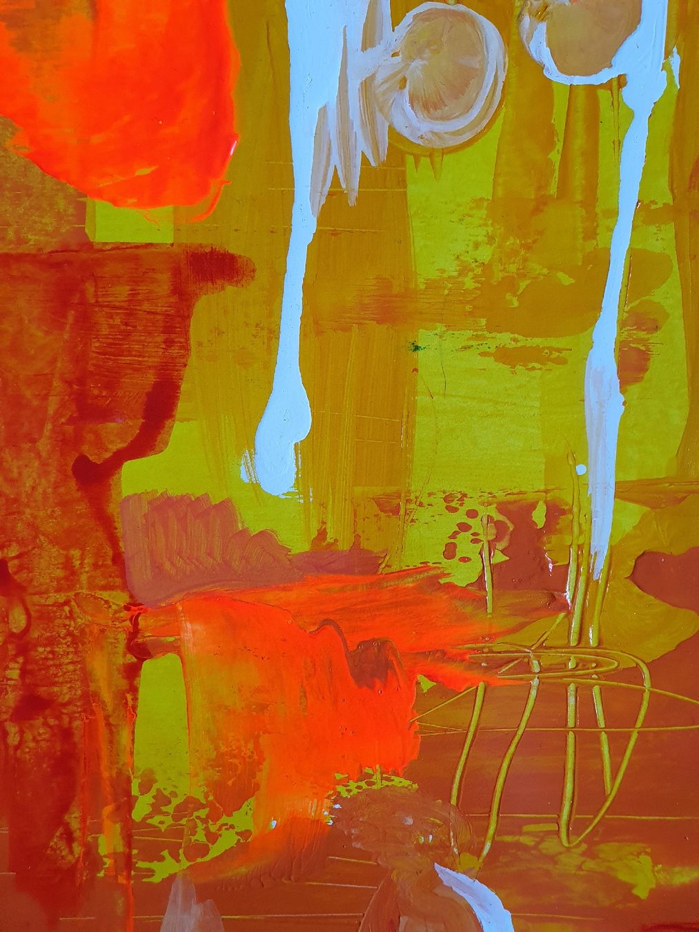 Dipinti: Abstraktes Bild Acryl auf Papier – Nuovo (secondo la descrizione) da Wimmis venduto da hel_m26m 4