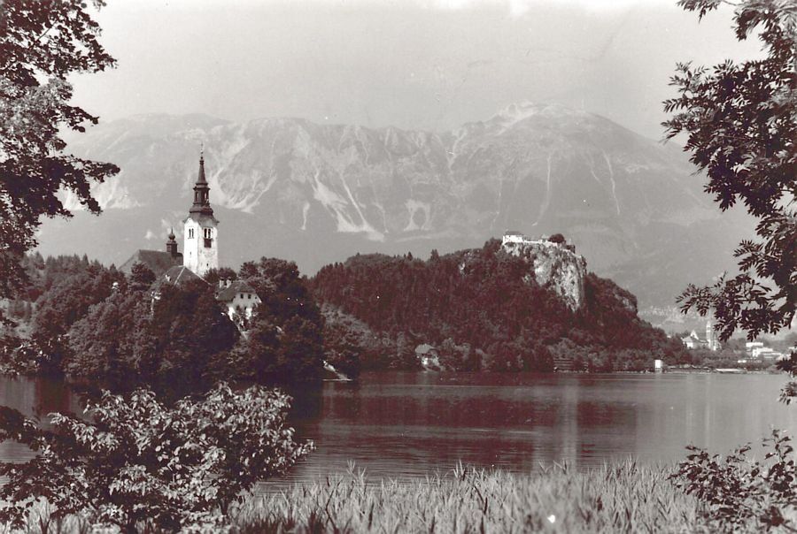 Cartoline postali: Bled, Kirche, datiert 1958 – Usato da Frauenfeld venduto da POML