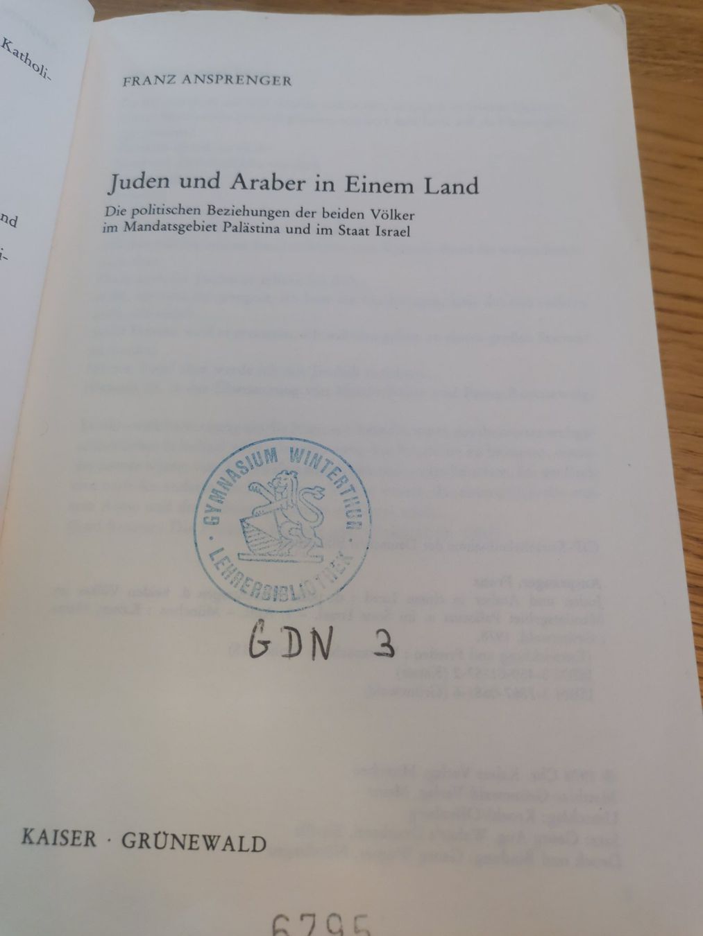 Bücher: Juden und Araber in einem Land – Gebraucht aus Wiesendangen von MMoretto 1