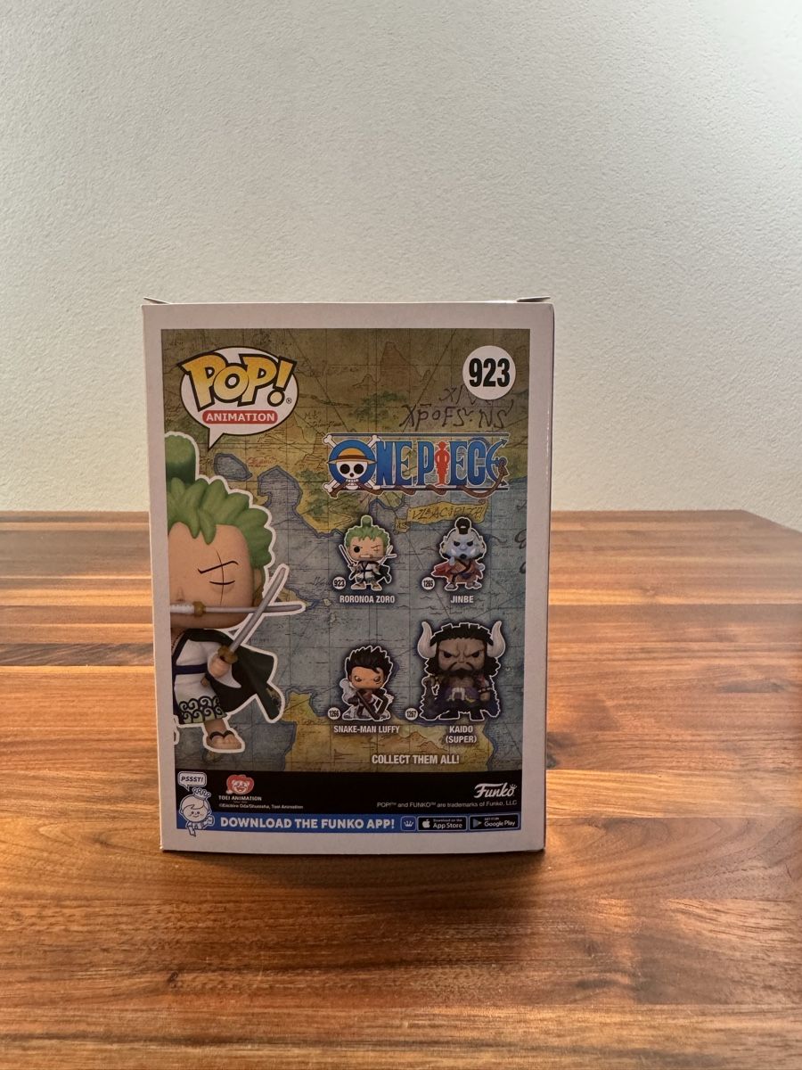 Funko Figuren: Funko Pop! Zoro #923 One Piece – Neu und originalverpackt aus Meggen von damu14 2