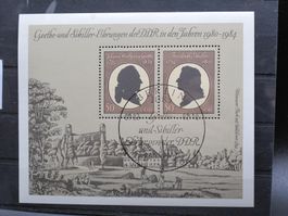 DDR 1982 Goethe / Schiller Block 82 gest