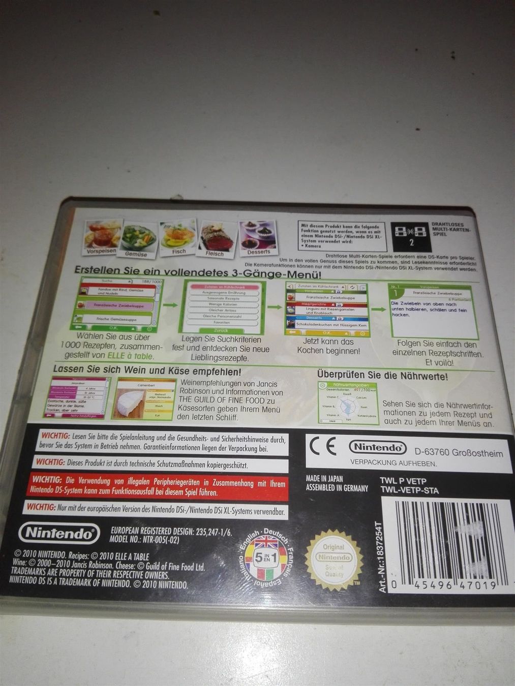 Nintendo Giochi: Kochen mit Elle à table: 1000 Rezepte    (DS) – Usato da St. Gallen venduto da elk2020 8