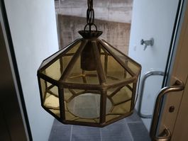 Messing Glas Lampe