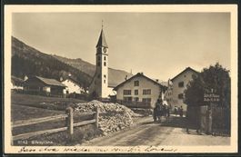 Silvaplana mit 2 Bussenandrohungen, um 1930