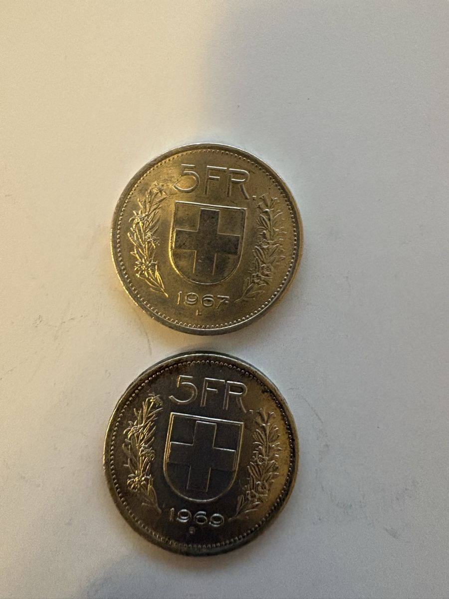 Toutes les monnaies: 5 fr 1967 1969 – D'occasion à Murten par Tzaugg 3