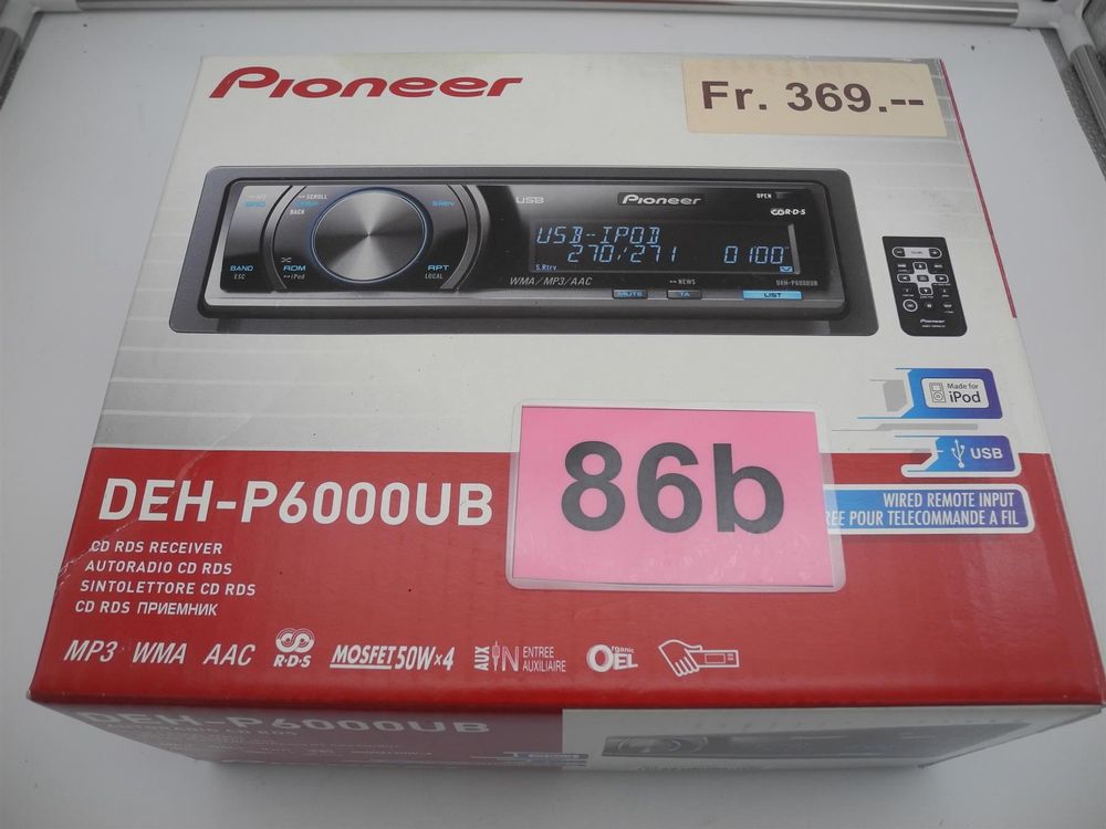 Pioneer Autoradio DEHP6000UB, Nr. 86b Kaufen auf Ricardo