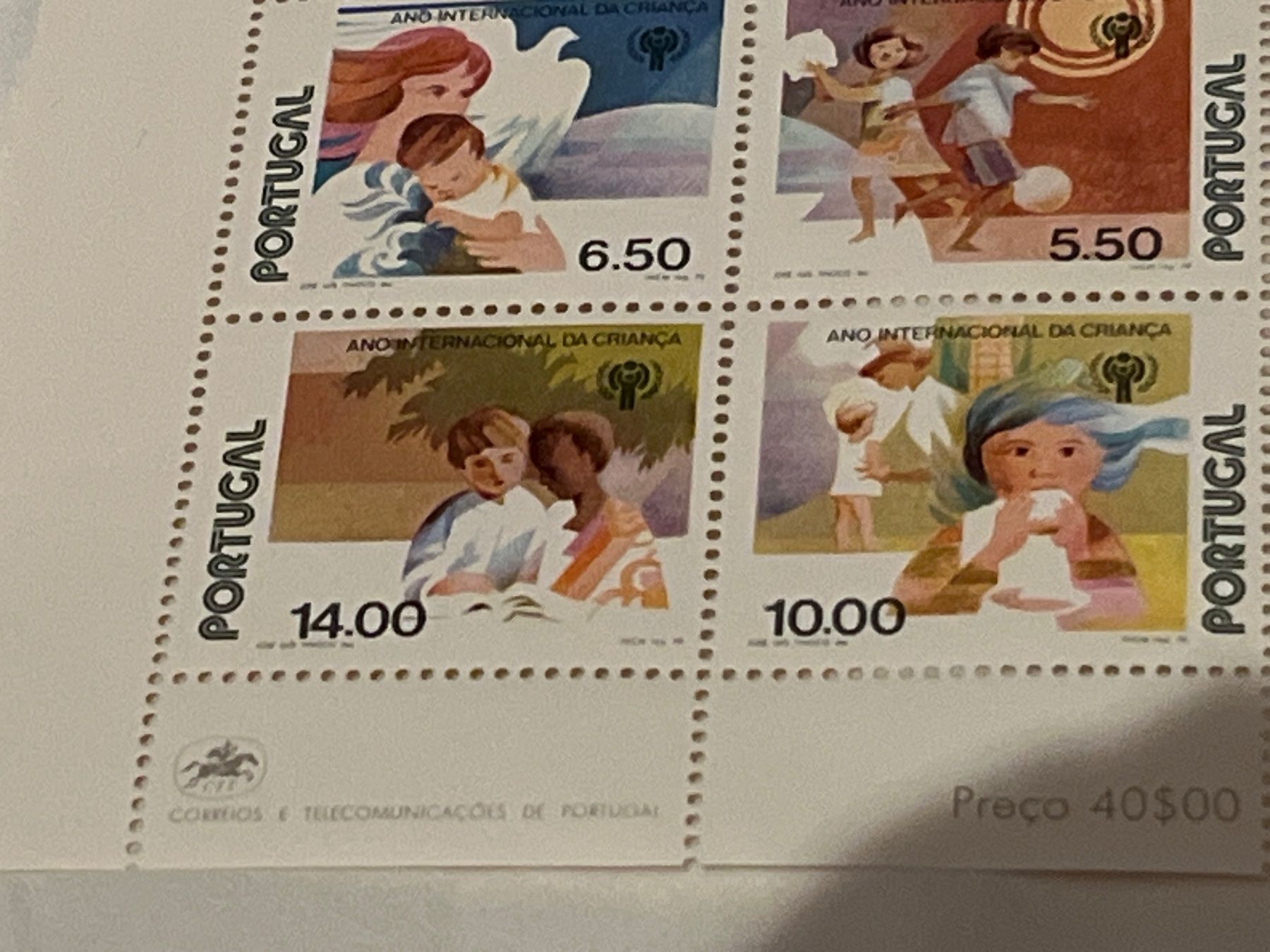 Tutti i francobolli: Viererblock Briefmarken Portugal Kinder – Nuovo e nell'imballaggio originale da Zürich venduto da engebrunau 1
