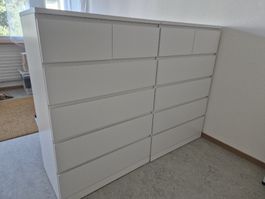2 MALM Kommoden Ikea weiss sehr guter Zustand