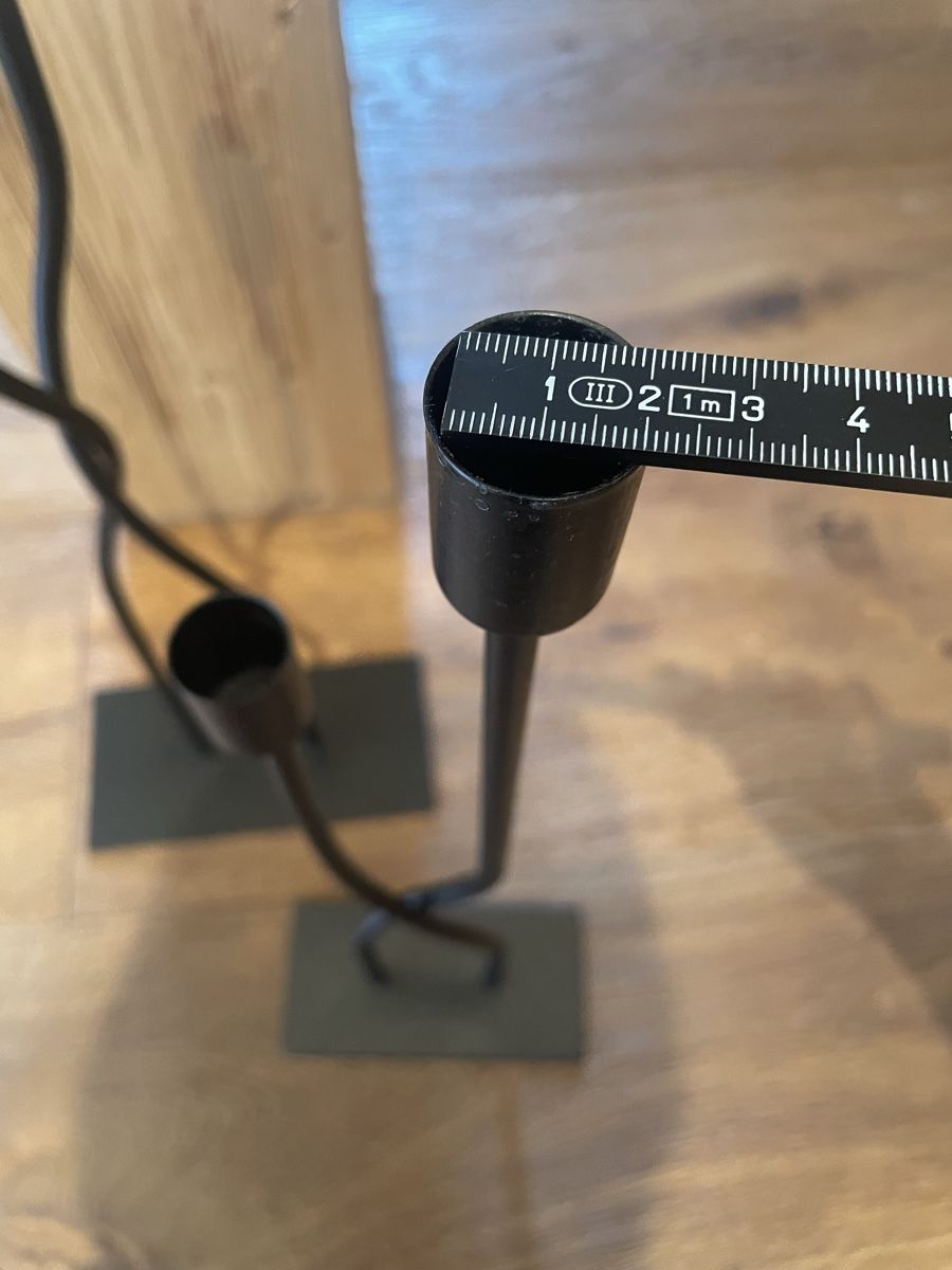Portacandele: Kerzenständer Metall Schwarz modern 2 Grössen – Nuovo (secondo la descrizione) da Heitenried venduto da Steffundsasch 4