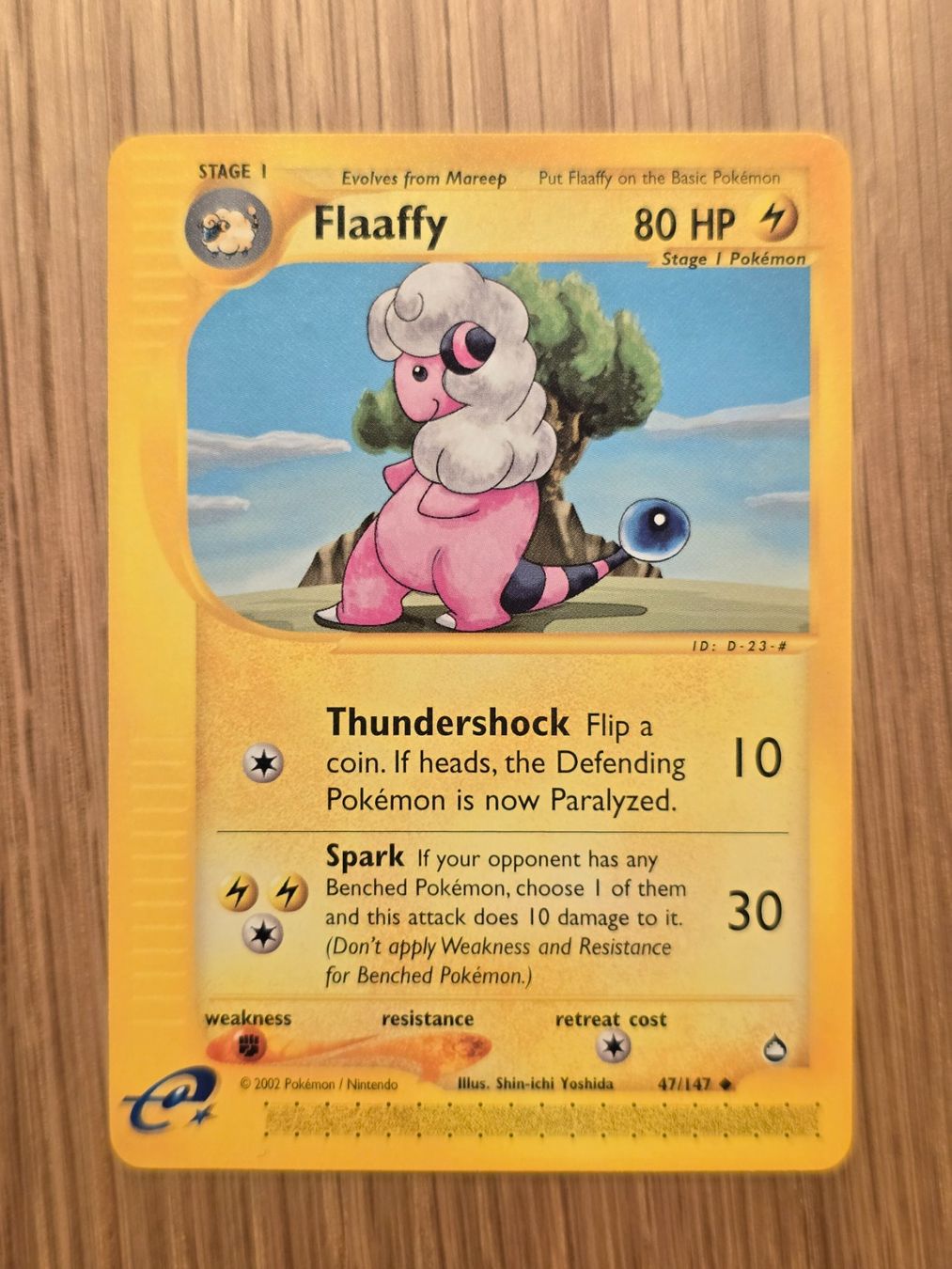 Pokémon Sammelbilder & Trading cards: Pokémon TCG Aquapolis Flaaffy – Neu (gemäss Beschreibung) aus Rotkreuz von Mahkoh