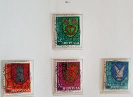 1981 Pro Juventute Satz Ersttag Vollstempel mit Gummi