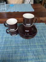 Vintage Espresso Tassen Set 70er Jahre