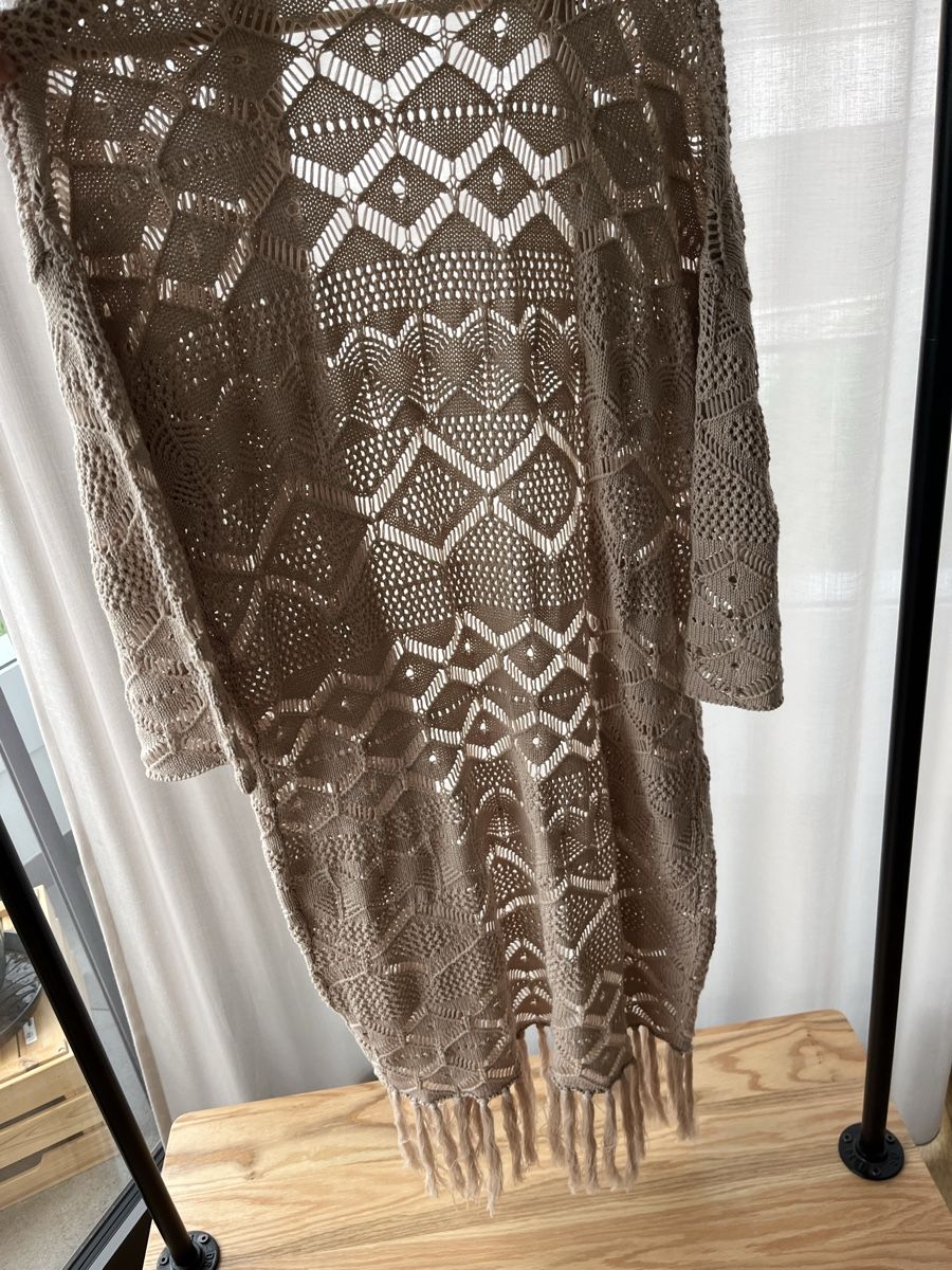 Giacche: Gehäkelte Strickjacke lang Gr. S – Usato da Wauwil venduto da LoU-AiRiN 2