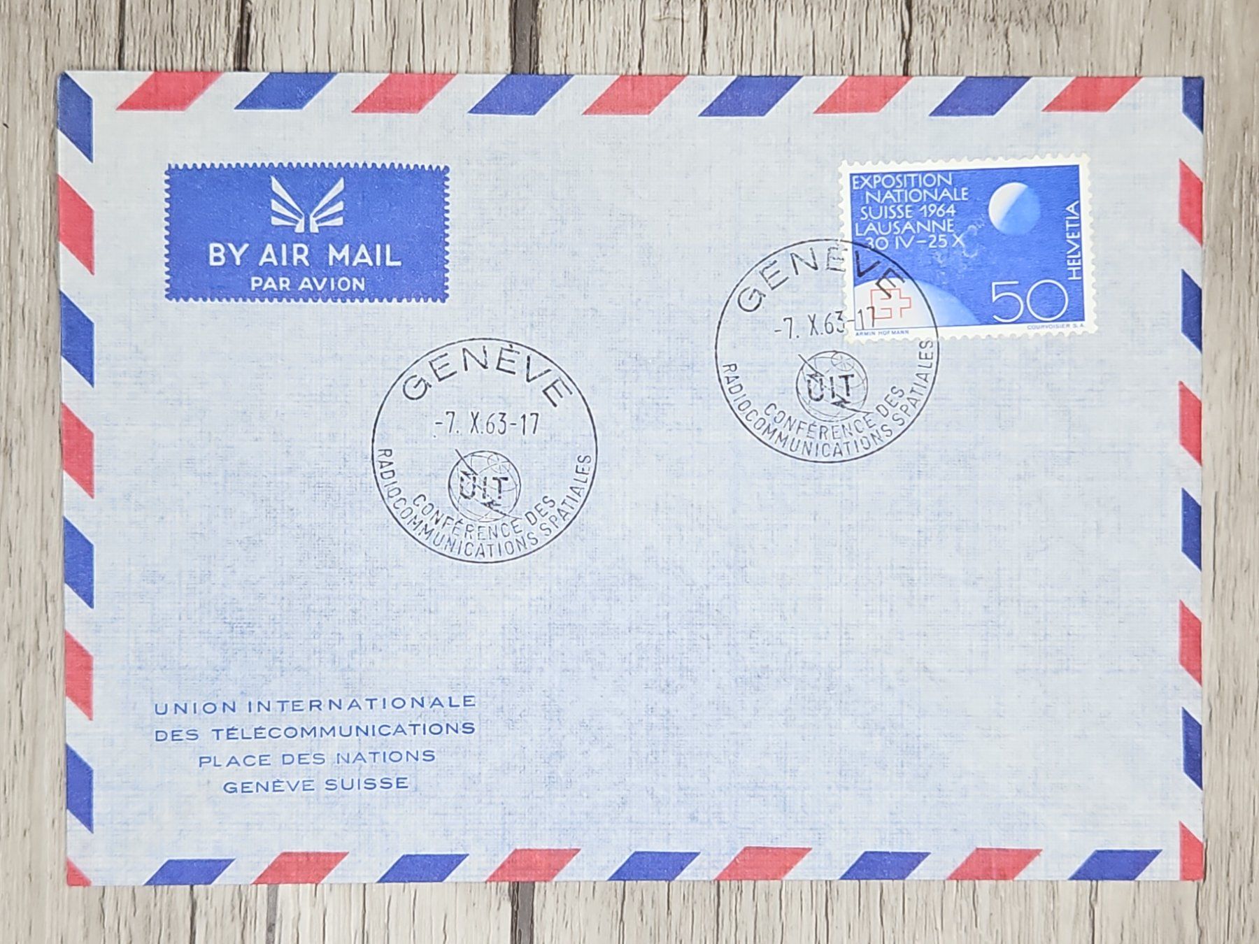 Tutti i francobolli: CL09 Enveloppe + Timbre Suisse 1963 – Usato da Cousset venduto da Patrick_Collections