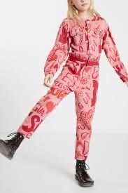 Combi-pantalon Desigual rose fille 13/14 ans