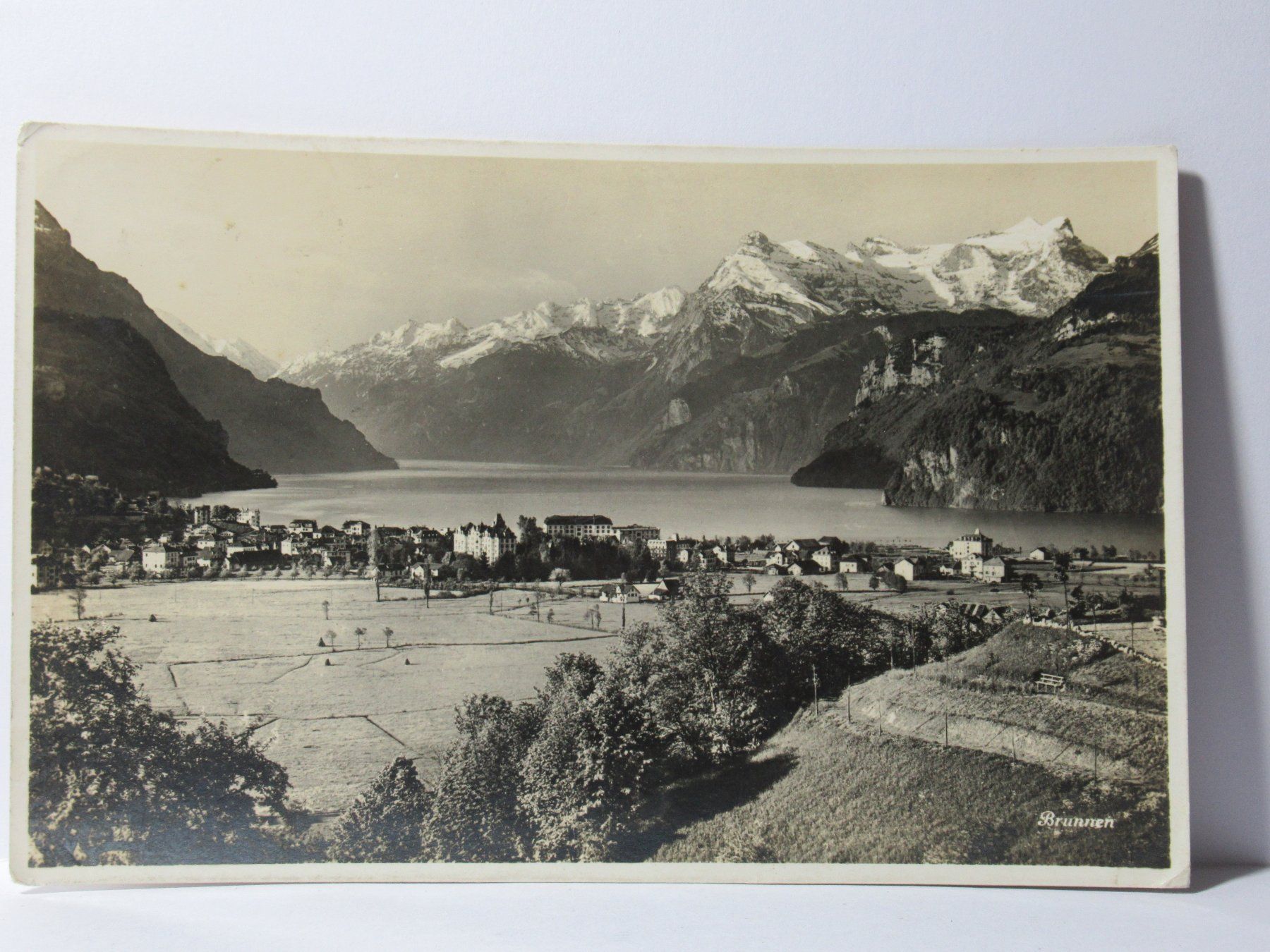 Ansichtskarten: Brunnen 1934 – Gebraucht aus Grenchen von Bluemchen1900