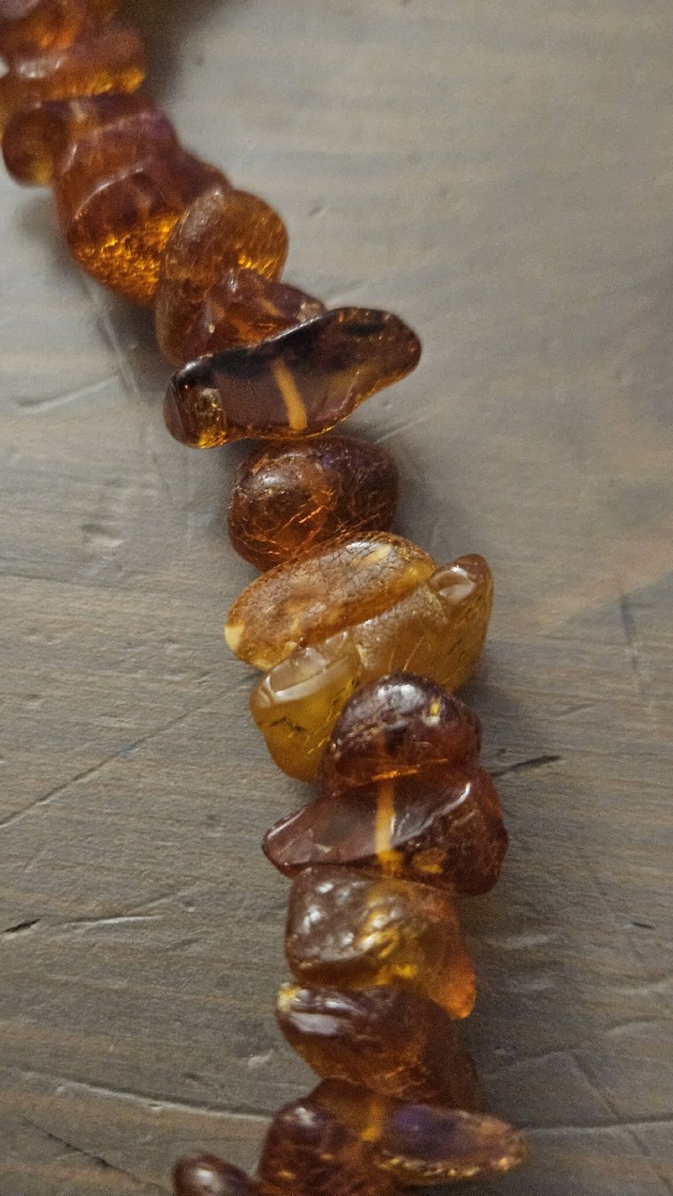 Catenine: très beau collier ambre véritable 60cm sans fermoir. – Usato da Lausanne venduto da Angelite 5