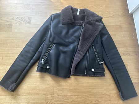 Mango Kunstlederjacke, S