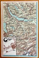 Zürich - Map Gruss aus Zürich AK