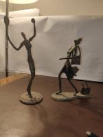2 Metallfiguren, Deko, Skulpturen