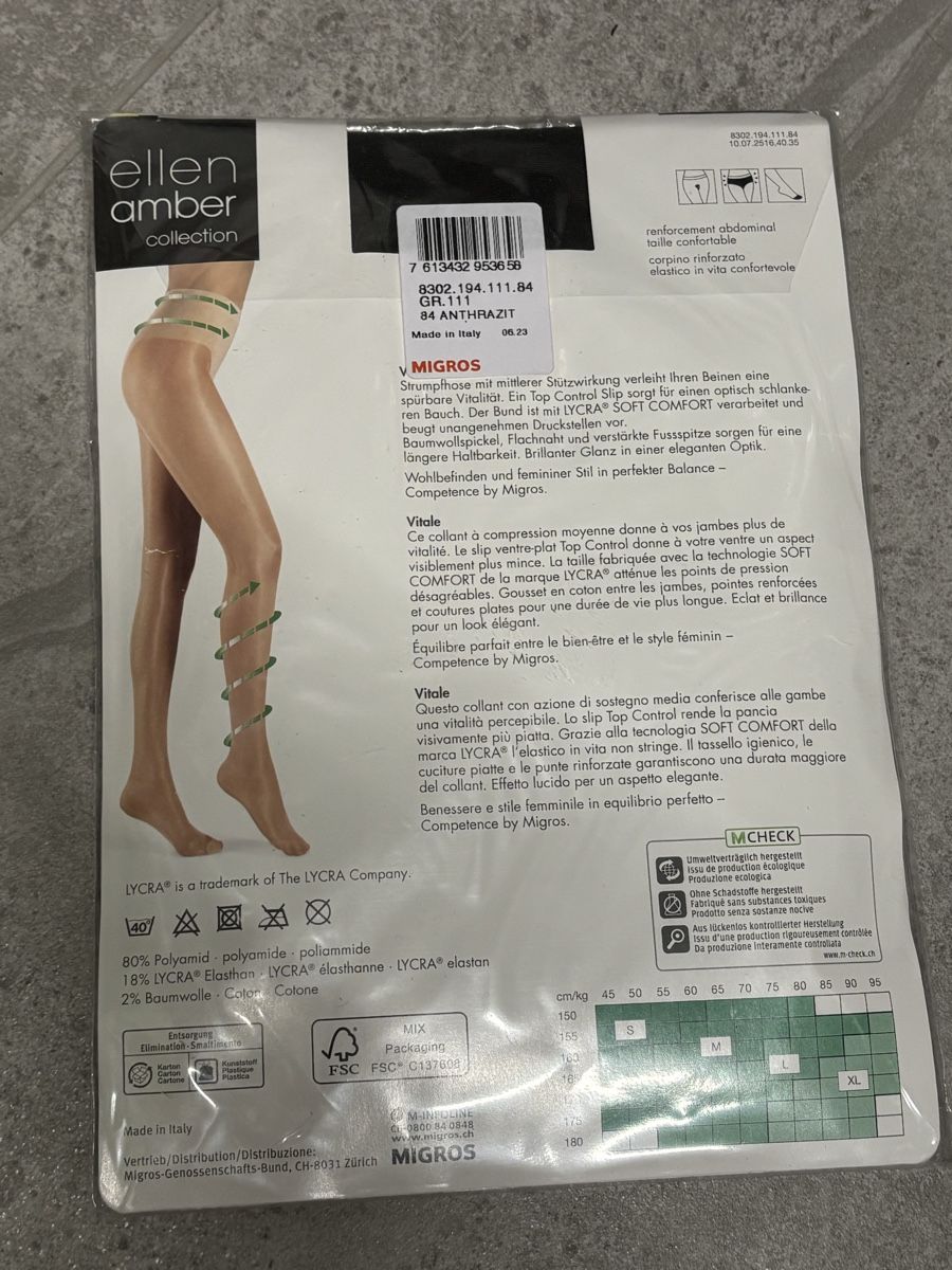 Calze & Collant: Collants Vitales Compression Gr. S - M Neuf anthracite – Nuovo (secondo la descrizione) da Salvenach venduto da gwenwywar 1