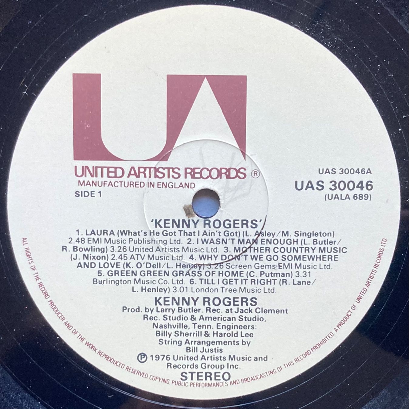 Schallplatten: KENNY ROGERS - KENNY ROGERS – Gebraucht aus Poliez-Pittet von Newtown-Records 2