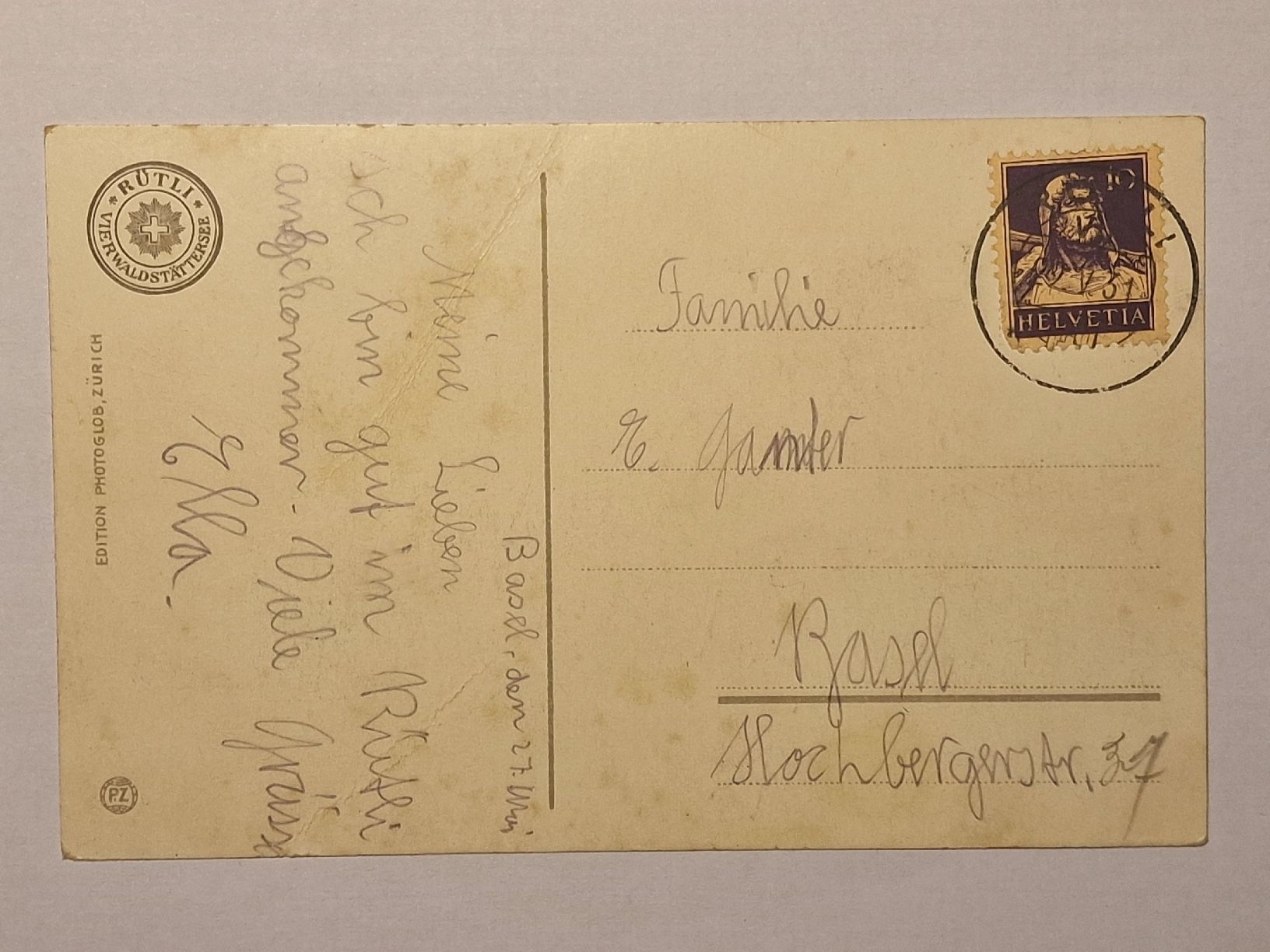 Ansichtskarten: Rütli und die Mythen – Gebraucht aus Rüegsauschachen von Hbru 1