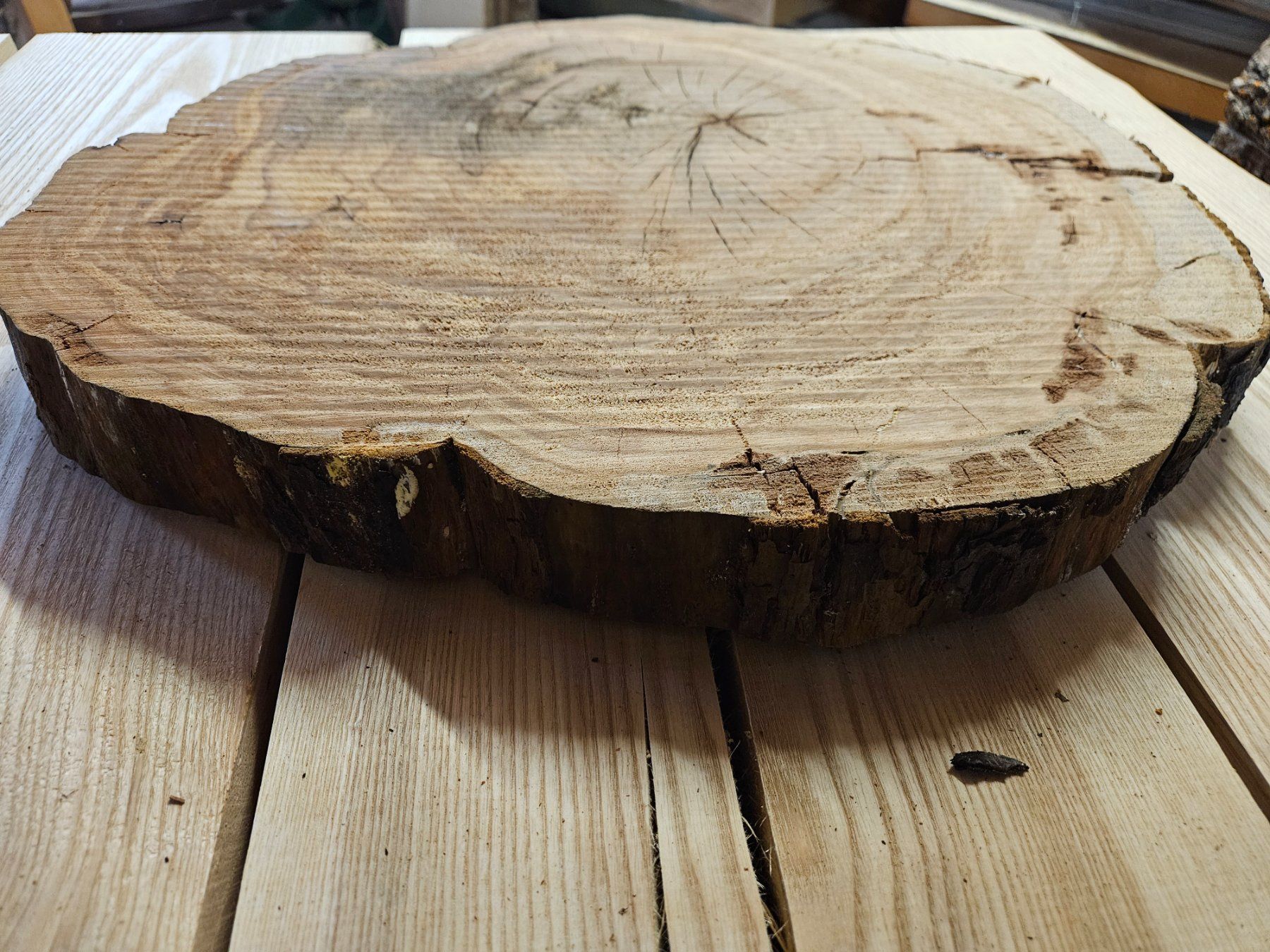 Holzartikel: Baumscheibe Kirschbaum Holz – Neu (gemäss Beschreibung) aus Schangnau von egli6.2 5